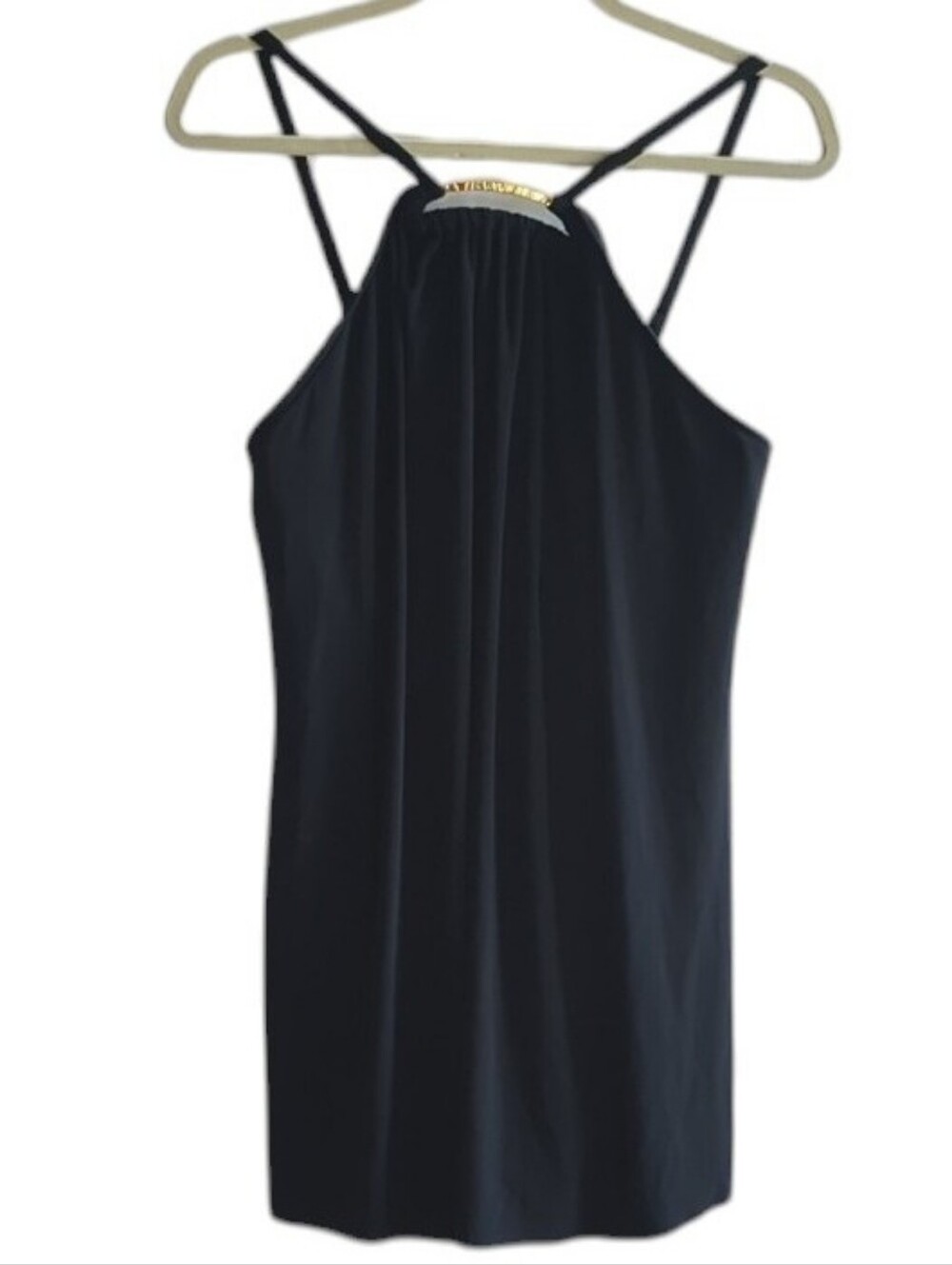 MagicSuit Black One-piece Swimsuit With Gold Accents & Built-in Bra Size 14